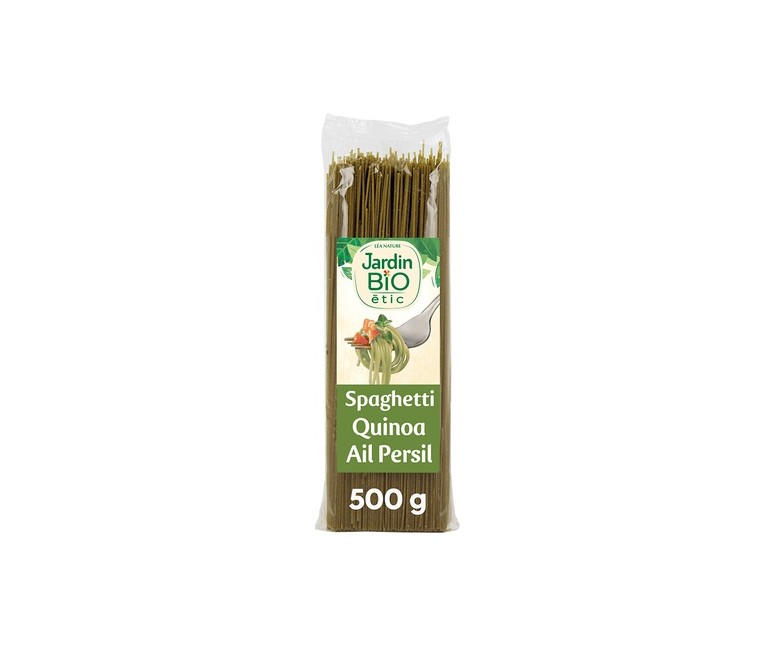 Spaghetti quinoa ajo y perejil 500 g Jardin Bio