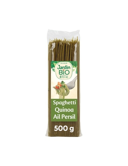 Spaghetti quinoa ajo y perejil 500 g Jardin Bio