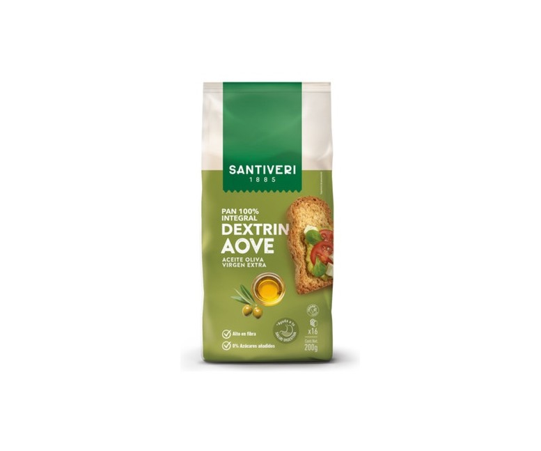 Pan tostado 100% integral Aove 200 g Santiveri