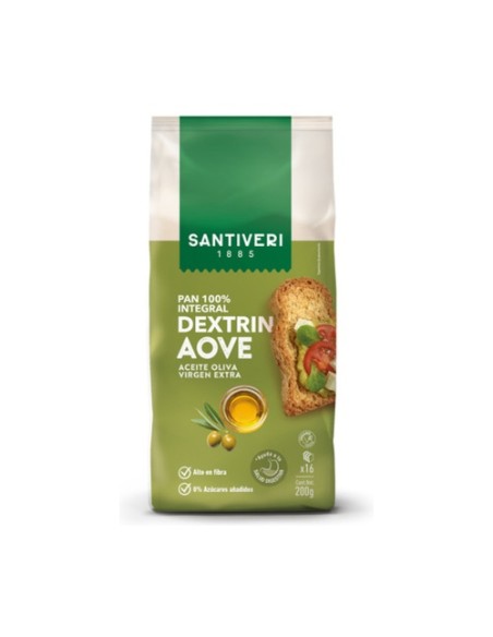Pan tostado 100% integral Aove 200 g Santiveri