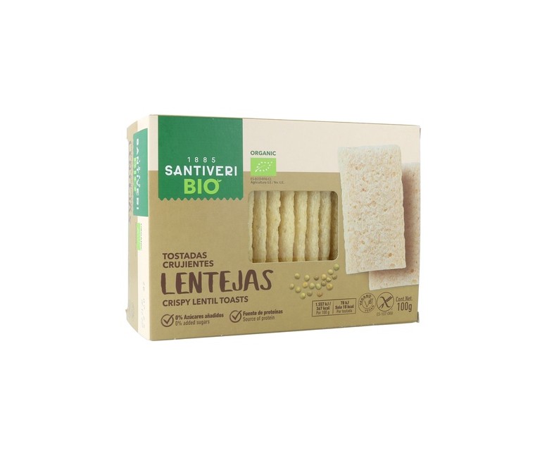 Tostadas Crujientes Lentejas 100 g Santiveri