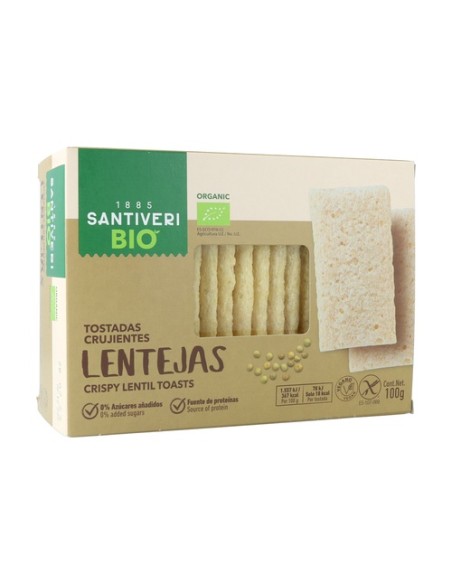 Tostadas Crujientes Lentejas 100 g Santiveri