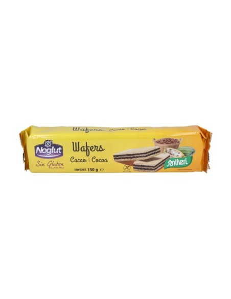 Noglut wafers rellenos de cacao 150 g Santiveri