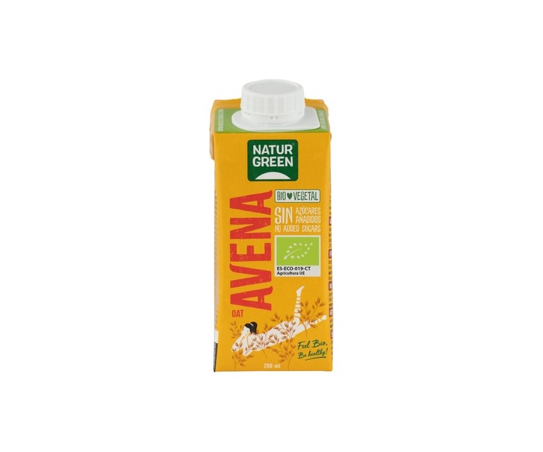 Bebida de avena sin azúcares añadidos Bio 200 ml (Avena) NaturGreen
