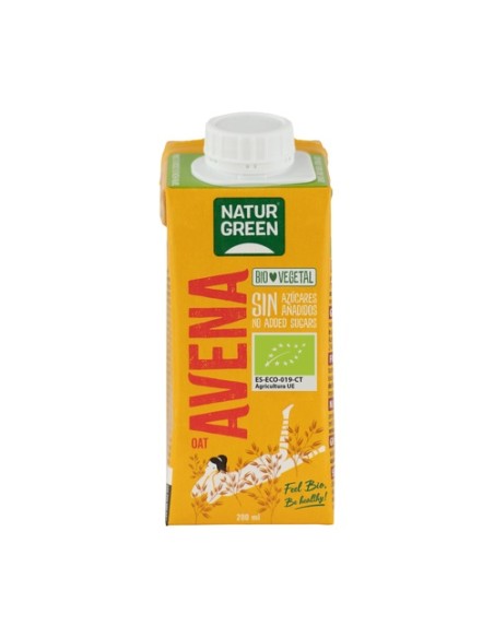 Bebida de avena sin azúcares añadidos Bio 200 ml (Avena) NaturGreen