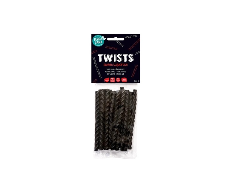 Twists regaliz dulce 100 g Terrasana