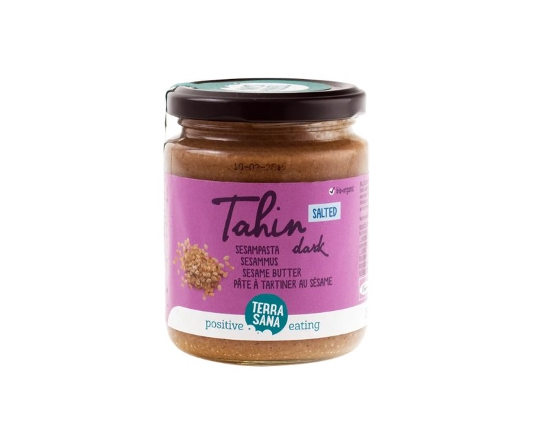 Tahín integral con sal del Himalaya 250 g de crema Terrasana