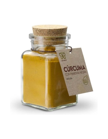 Cúrcuma y pimienta negra en polvo Eco 90 g de polvo NATURCID