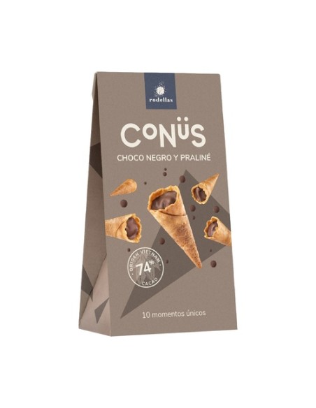 Cono de chocolate negro praliné 70 g (Chocolate) Conus