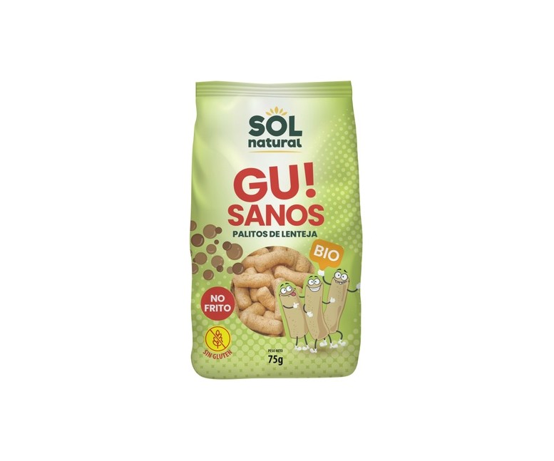 Gusanitos de lenteja Bio 75 g Sol Natural