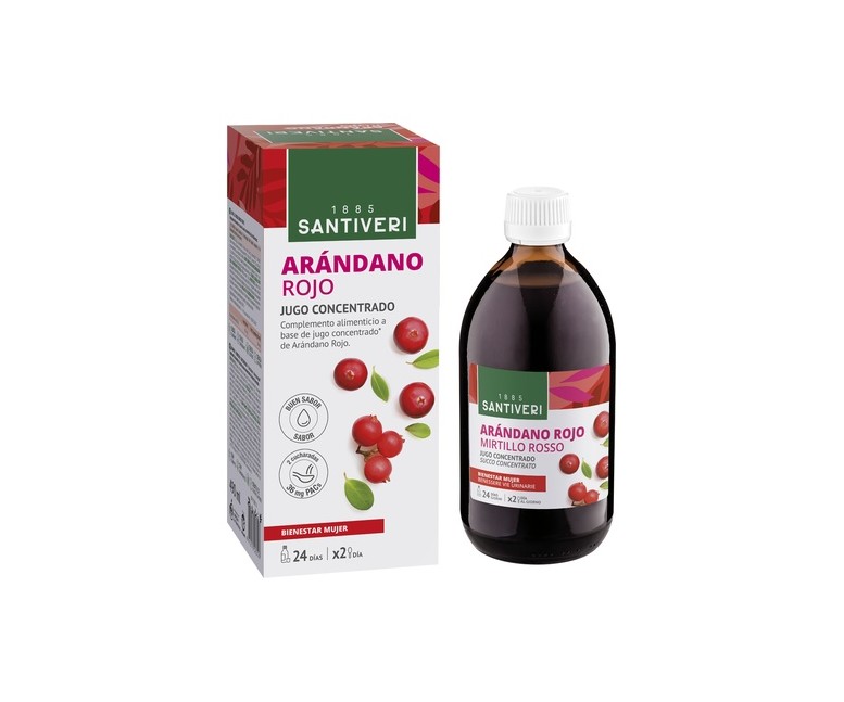 Jugo concentrado de arándano rojo 490 ml Santiveri