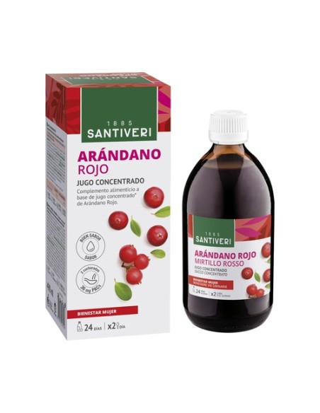 Jugo concentrado de arándano rojo 490 ml Santiveri