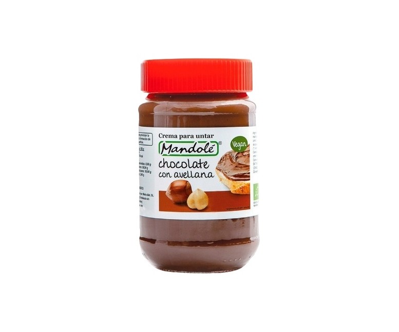 Crema de cacao con avellana Bio 375 g Mandole