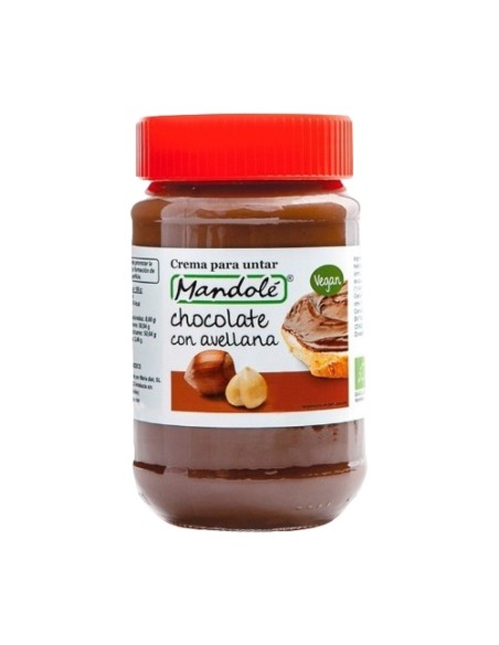 Crema de cacao con avellana Bio 375 g Mandole