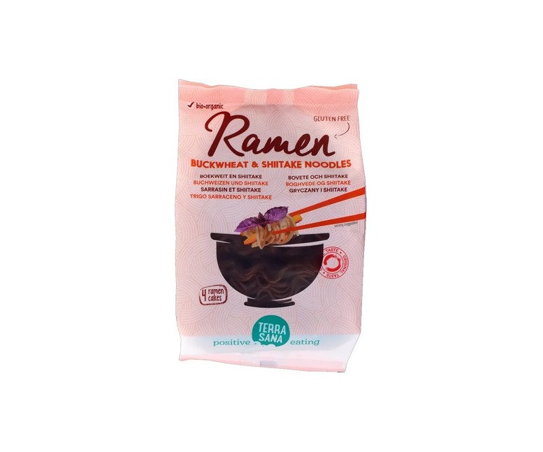 Fideos Ramen de Trigo Sarraceno y Shiitake Sin Gluten 280 g Terrasana
