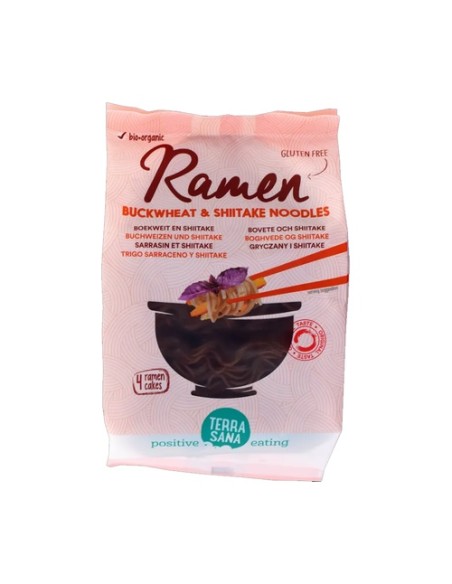 Fideos Ramen de Trigo Sarraceno y Shiitake Sin Gluten 280 g Terrasana