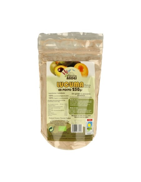 Lucuma en Polvo Bio 250 g de polvo El Oro de los Andes