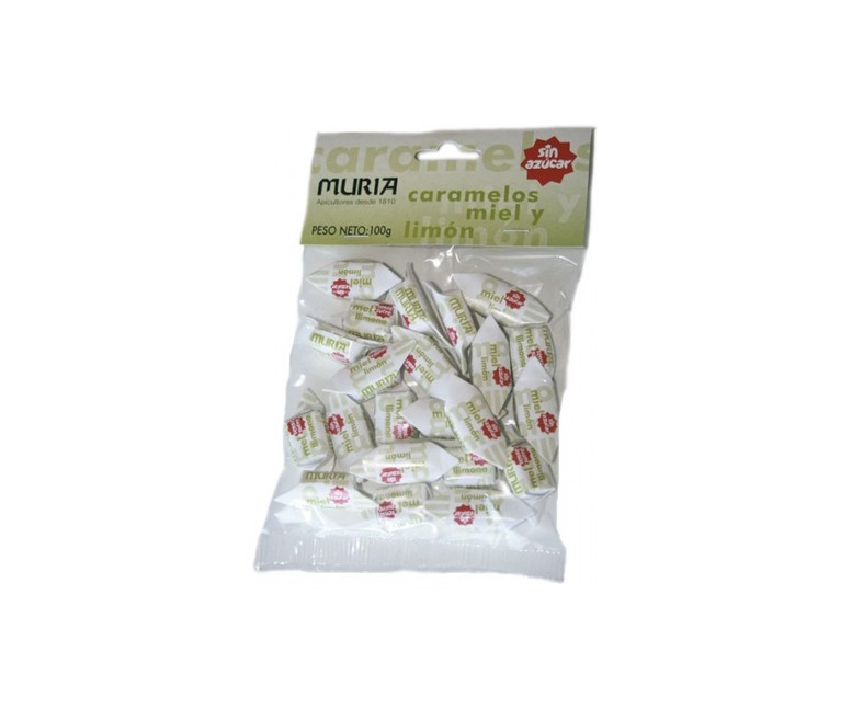 Caramelos de miel y limón (sin azúcar) 100 g Muria