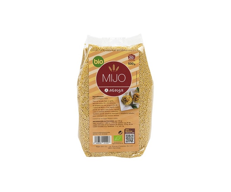 Mijo Pelado Bio 500 g Mimasa