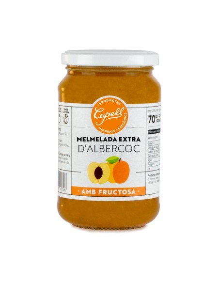 Mermelada de albaricoque con fructosa 400 g Capell