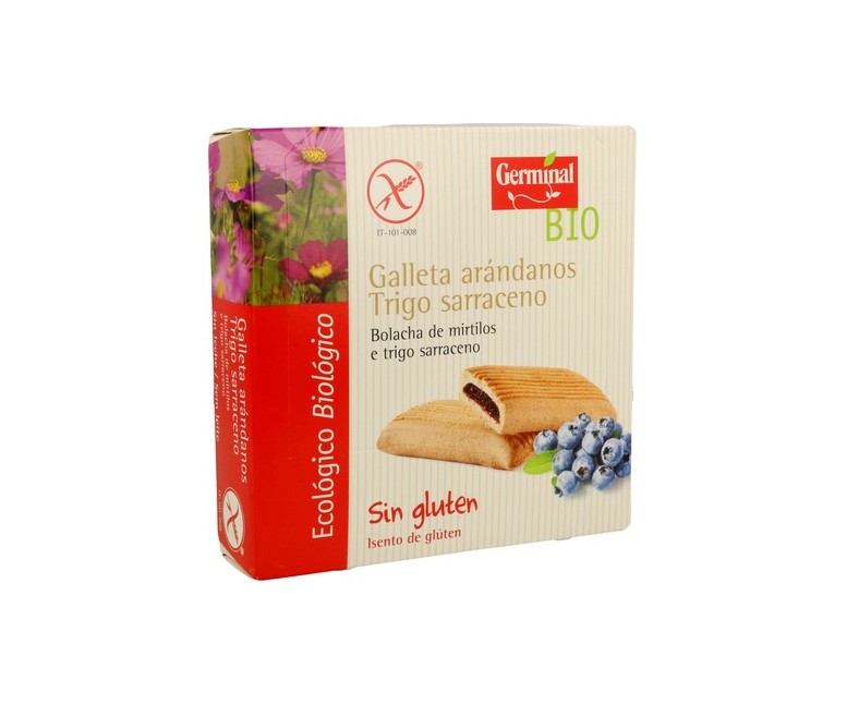 Galleta de arándanos y trigo sarraceno sin gluten Bio 200 g Germinal