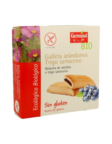 Galleta de arándanos y trigo sarraceno sin gluten Bio 200 g Germinal