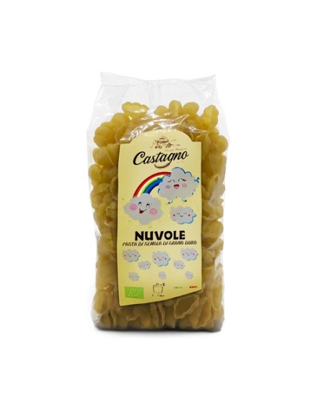 Nuvole pasta infantil con figuras Eco 500 g Castagno