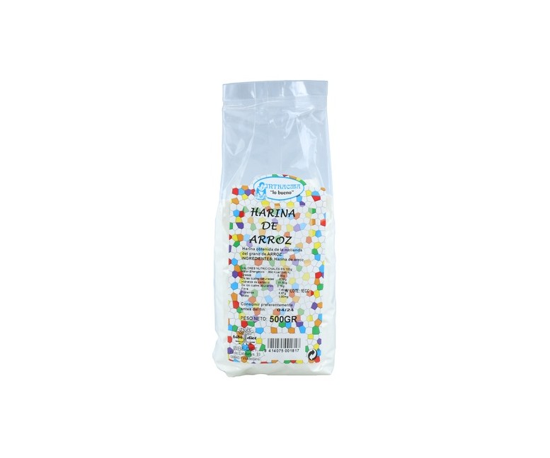 Harina de Arroz Blanca 500 g de polvo Intracma