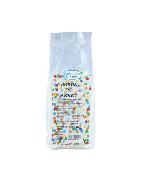 Harina de Arroz Blanca 500 g de polvo Intracma