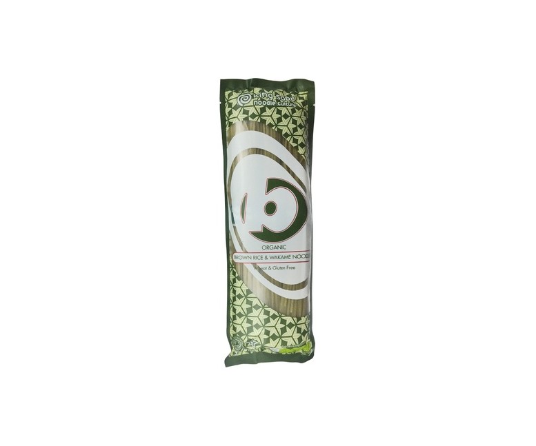 Pasta de Arroz Integral y Alga wakame sin Gluten BIO 250 g King Soba