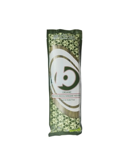 Pasta de Arroz Integral y Alga wakame sin Gluten BIO 250 g King Soba