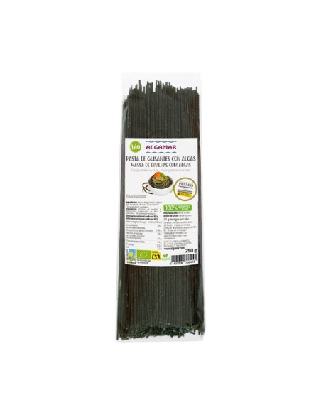 Espagueti de guisantes y algas Bio 250 g Algamar