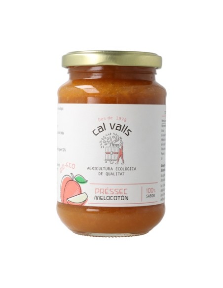 Mermelada de Melocotón Sin Azúcar Eco 375 g Cal Valls