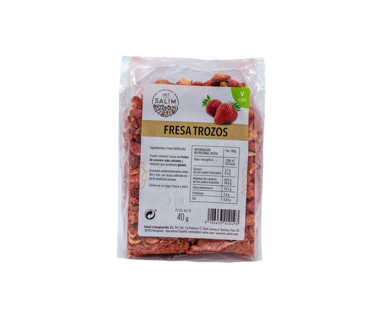 Fresa en Trozos 40 g Int-Salim