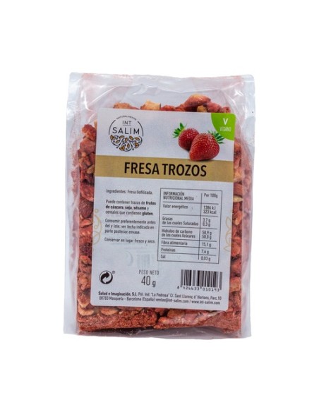 Fresa en Trozos 40 g Int-Salim