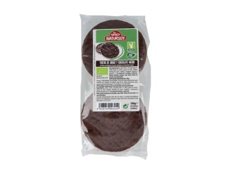 Tortas de Arroz con Chocolate Negro