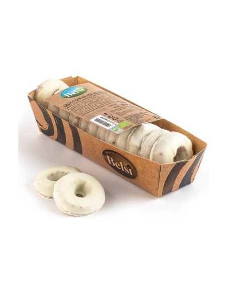 Aros de chocolate blanco Bio 250 g Belsi