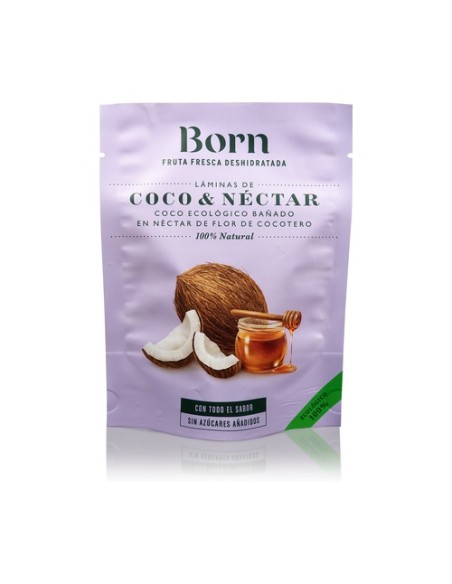Láminas de coco con néctar Eco 40 g Born