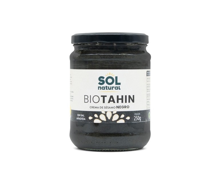 Tahín negro Bio 250 g de crema Sol Natural