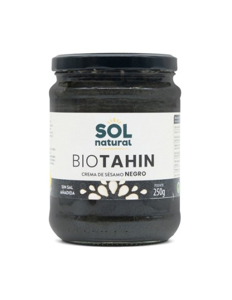 Tahín negro Bio 250 g de crema Sol Natural