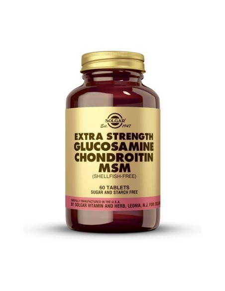 Glucosamina Condroitina MSM extra concentrado 60 comprimidos Solgar
