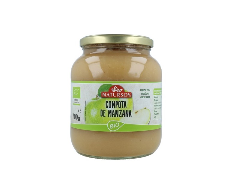 Compota de manzana Bio 700 g Natursoy