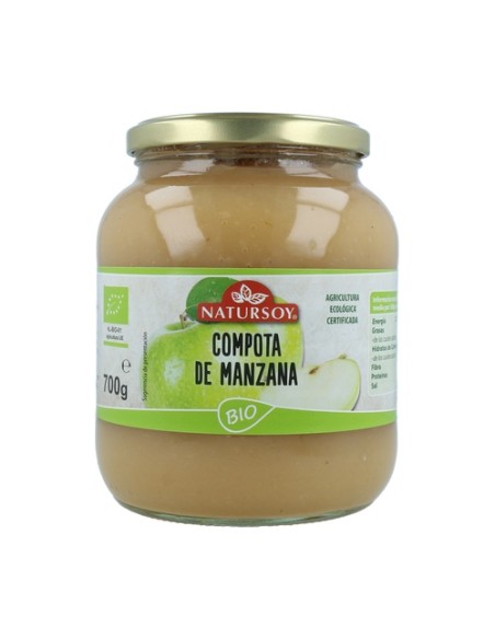 Compota de manzana Bio 700 g Natursoy