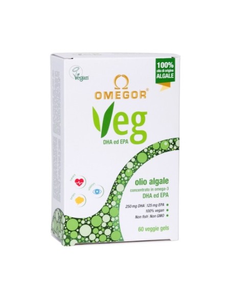 Omegor veg omega 3 vegetal 60 cápsulas Uga Nutraceuticals