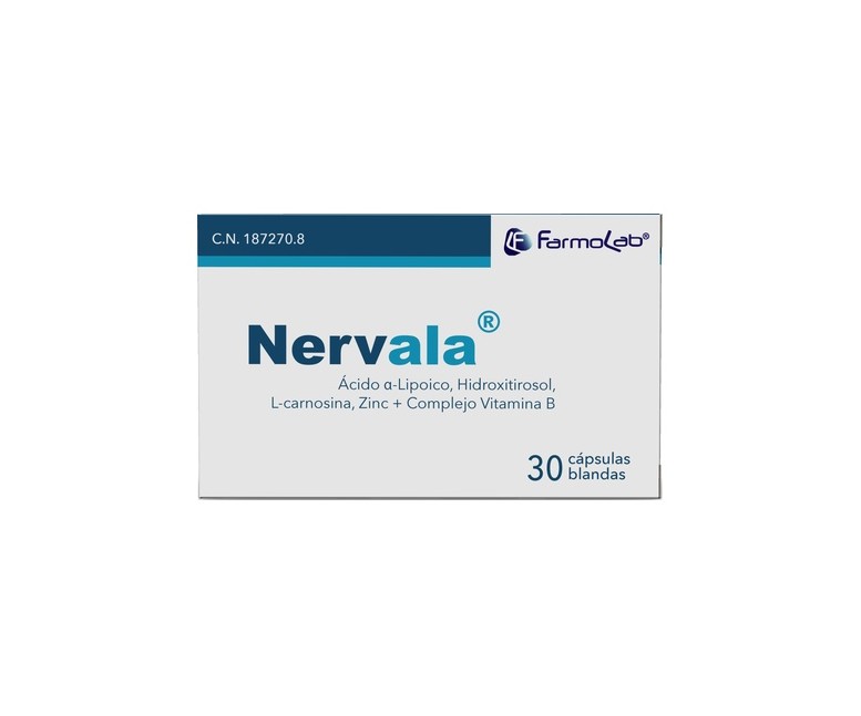 Nervala antioxidante 30 cápsulas Farmolab