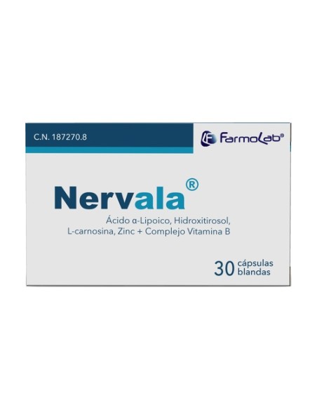 Nervala antioxidante 30 cápsulas Farmolab