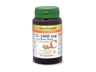 Vitamina C 1000mg +Rose Hips+ Curcuma