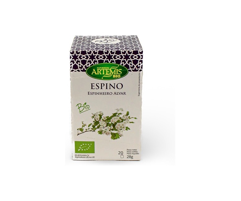 Infusión de espino Bio 20 bolsitas infusoras Artemis