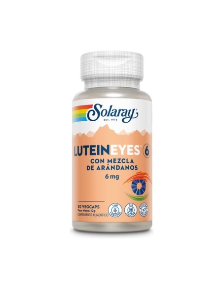 Lutein Eyes 30 cápsulas vegetales de 6mg Solaray