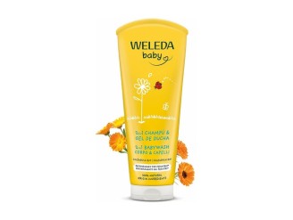 Champú y gel de ducha de caléndula Bebé